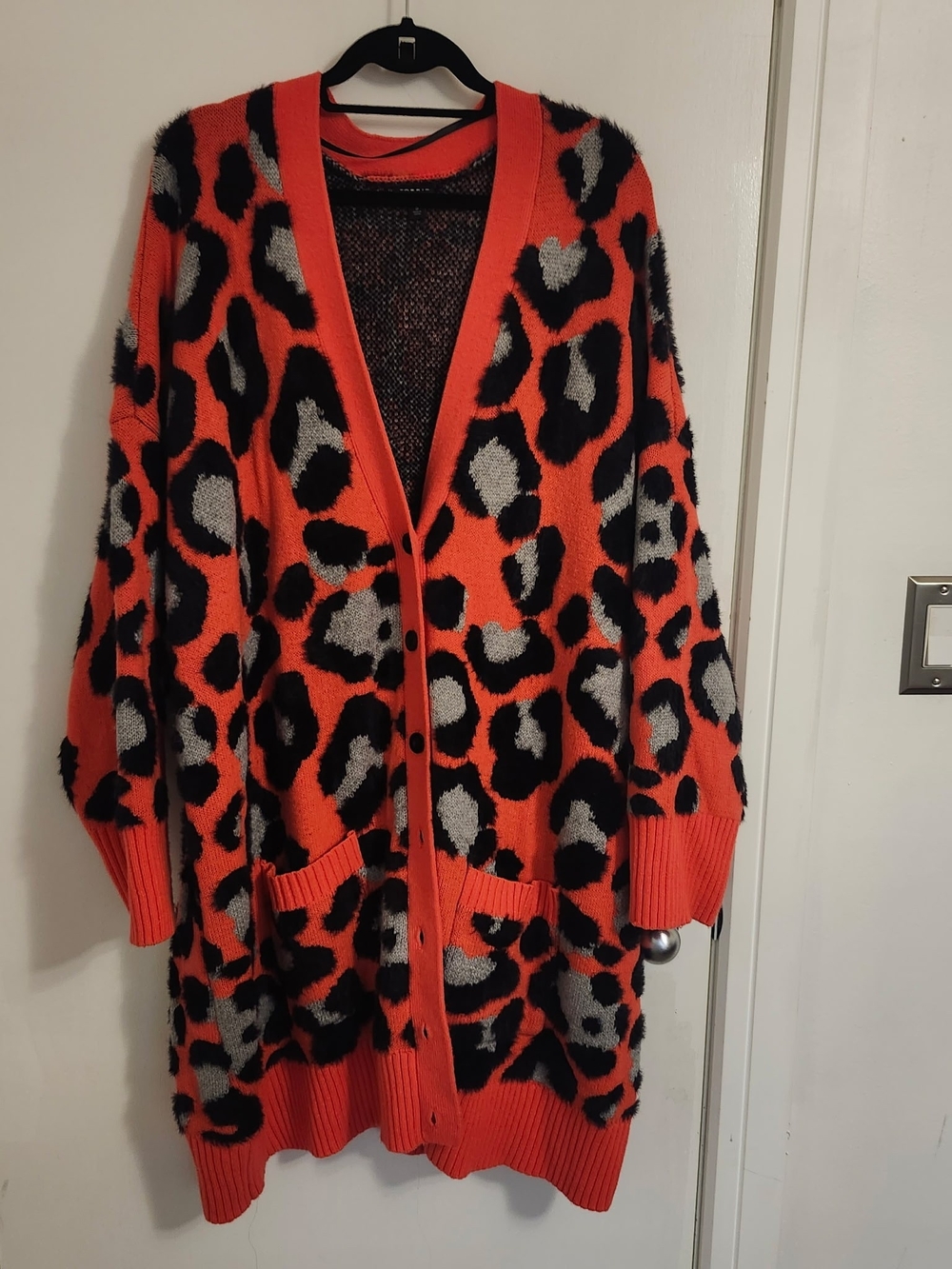 torrid Hot Pink Leopard Print Button-Up Cardigan 5x